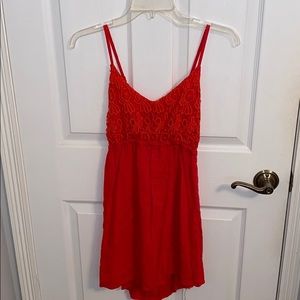 Red Mini Backless Dress